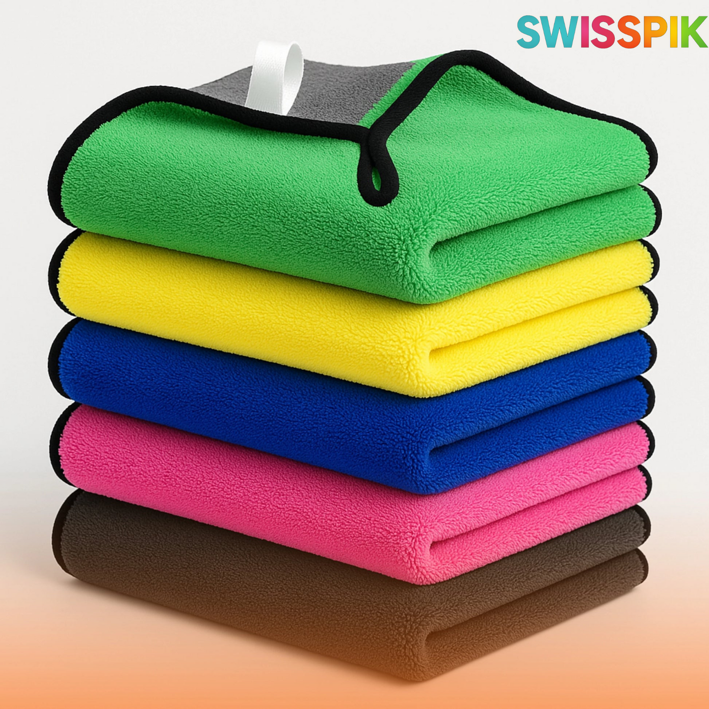 Microfiber Towel Cloth ( Premium GSM High Quality ) ( Set of 2 )