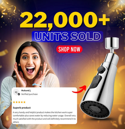 Flexible Tap Extender for Sink